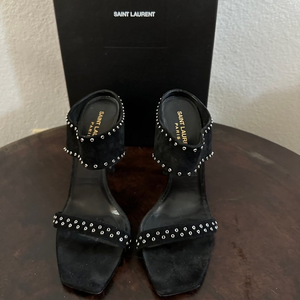 Saint Laurent MICA Stud Mule SZ 37